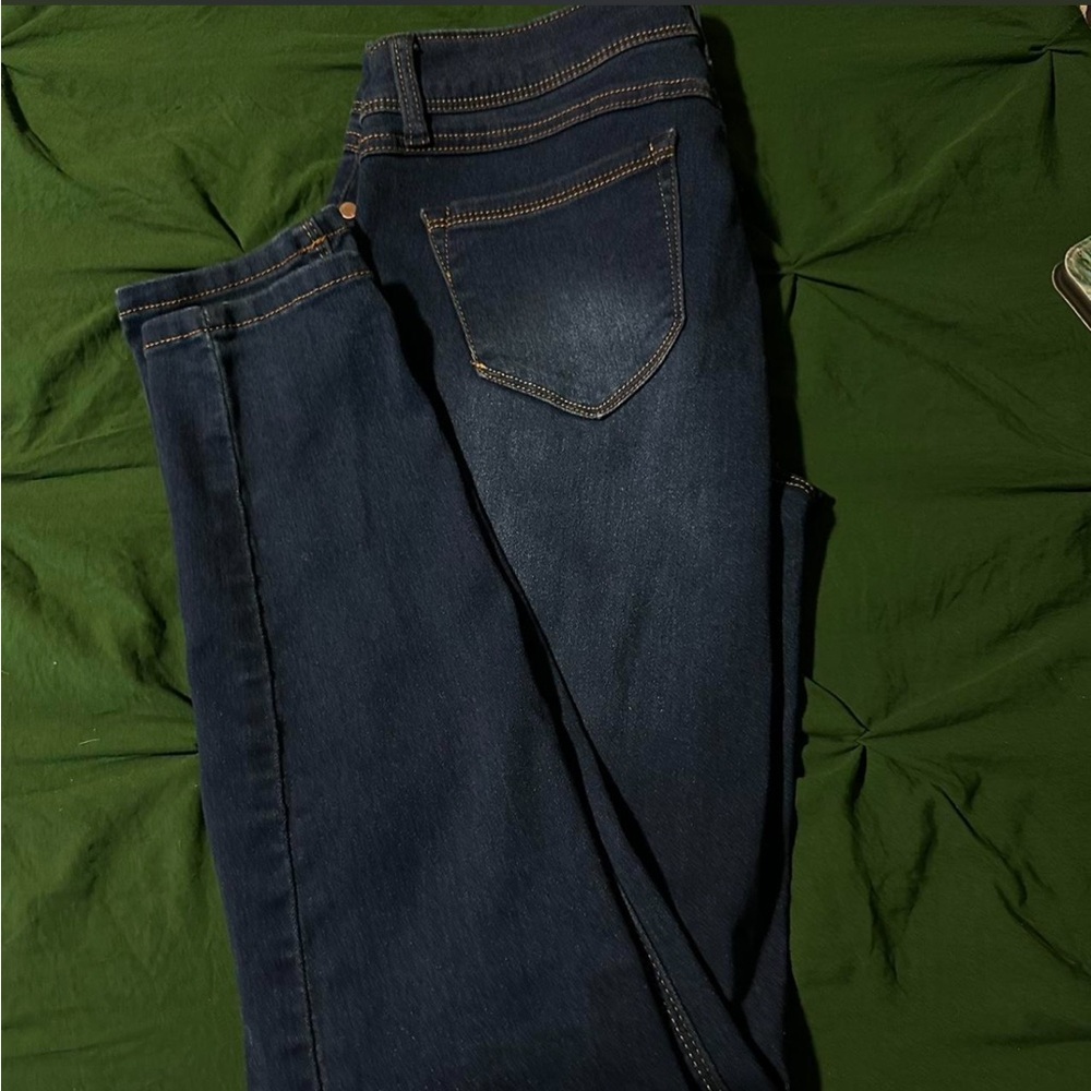 1822 Denim Dark Blue Straight Jeans